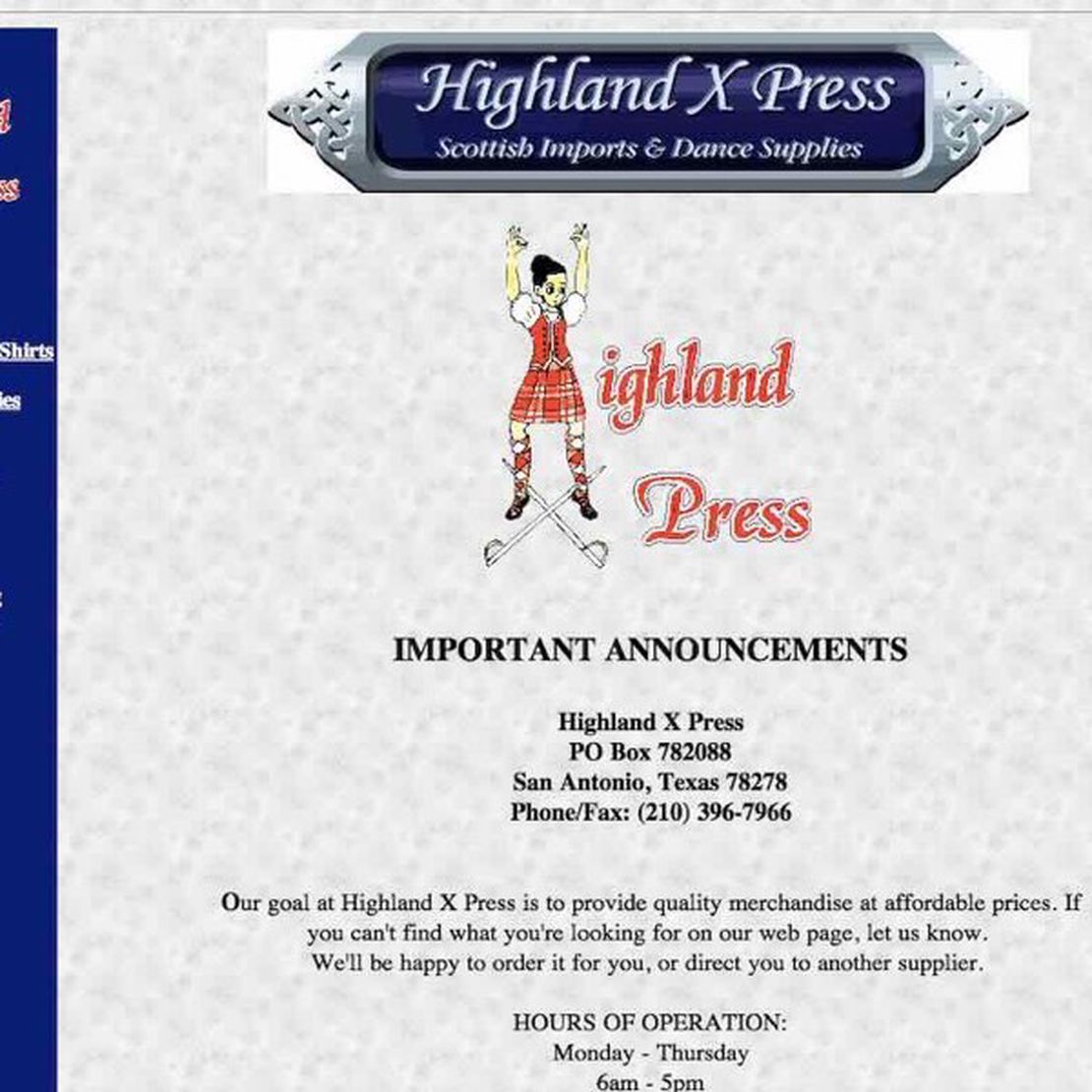 highland x press