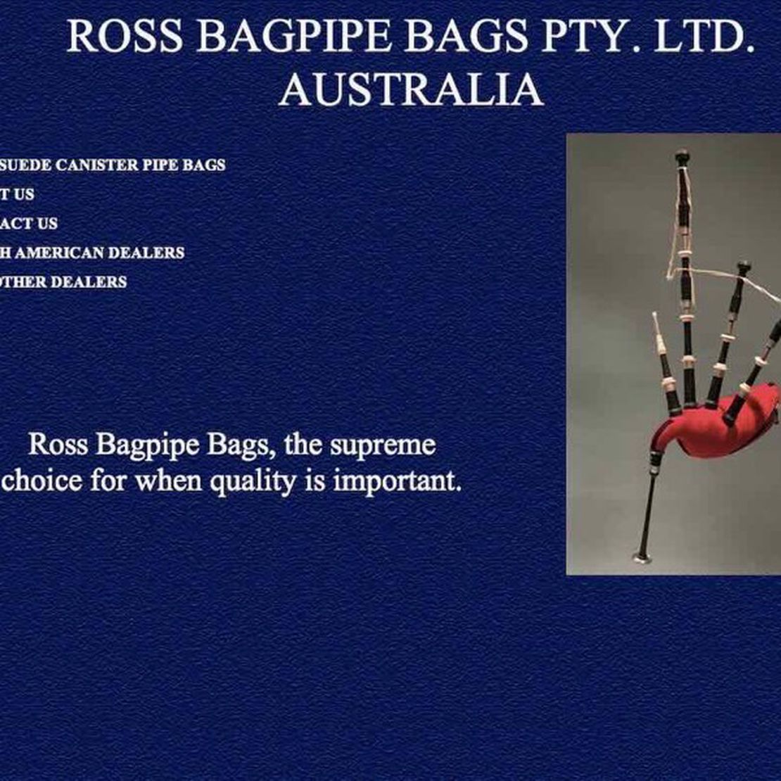 ross bagpipe bag