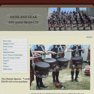 highland gear pipe band supplies