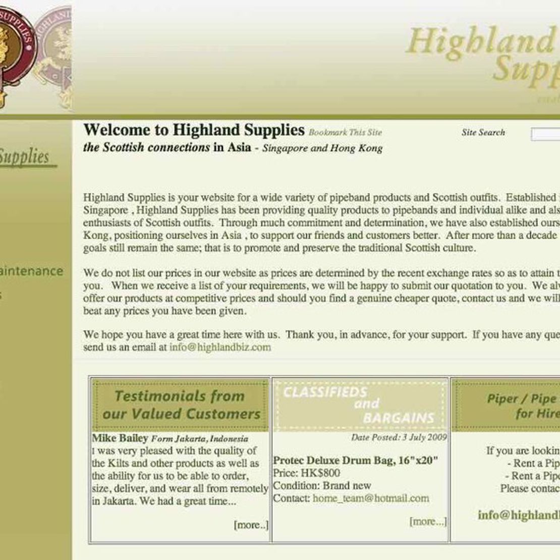 highland supplies