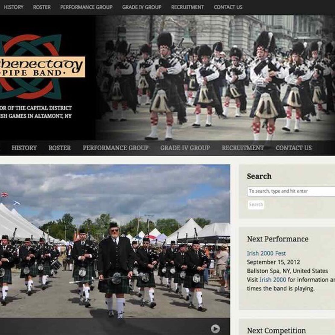 schenectady pipe band