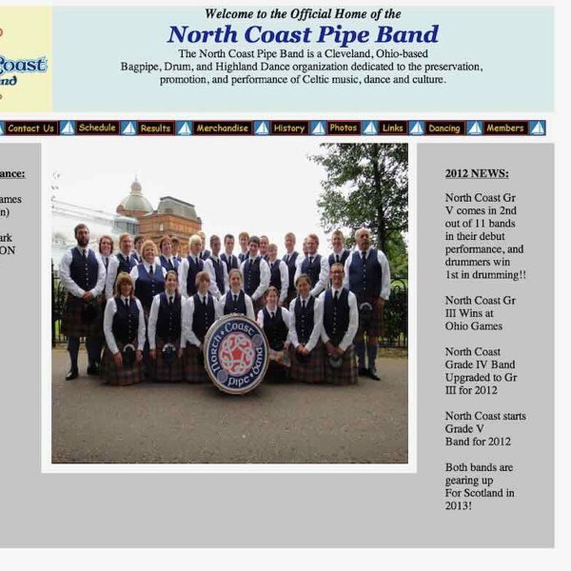north coast pipe band