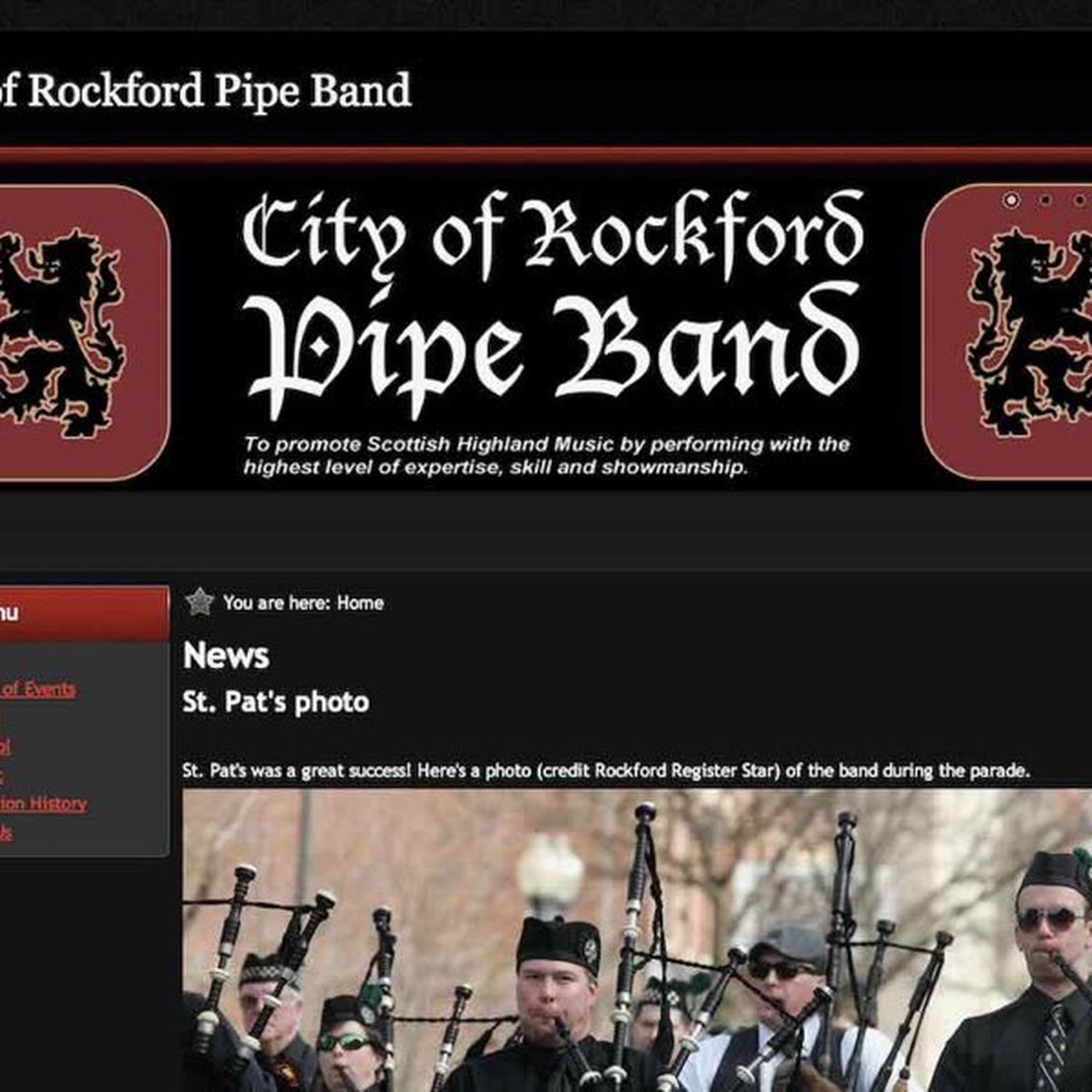 city of rockford pipe band