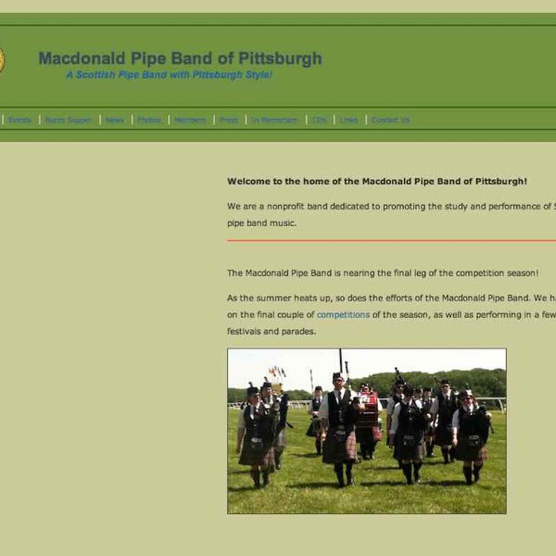 macdonald pipe band of pittsburgh