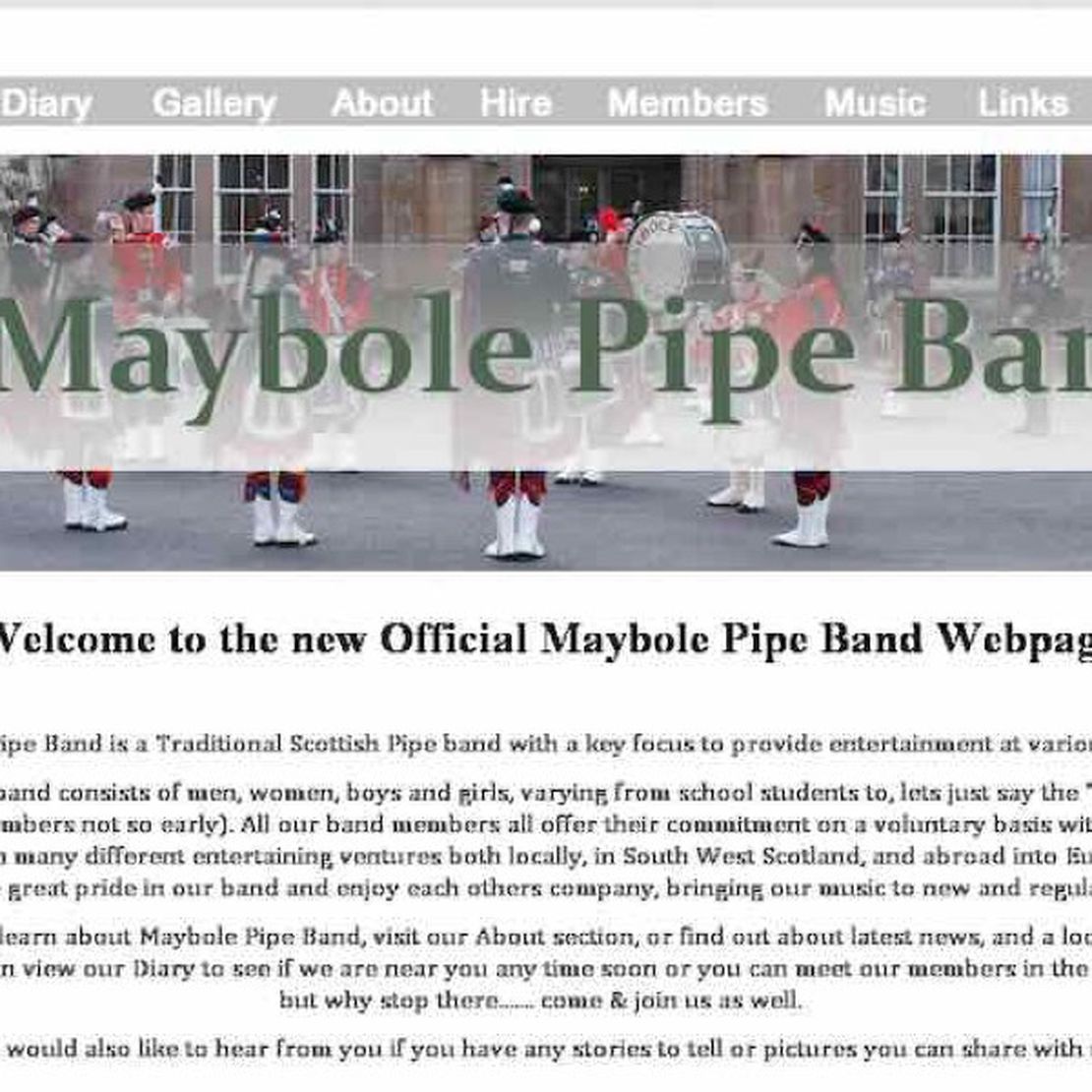 maybole pipe band