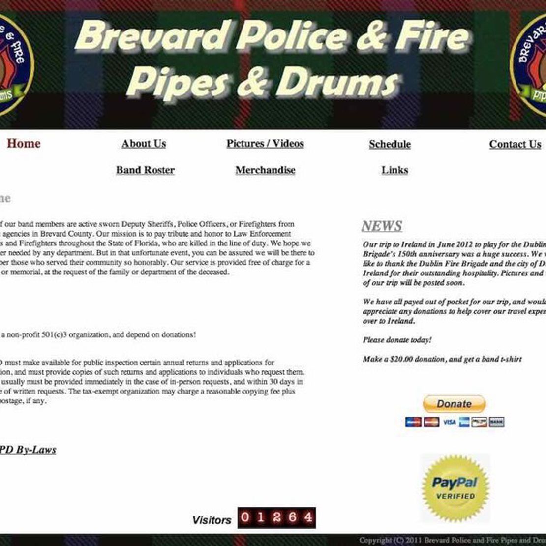 brevard police and fire pipes and drums
