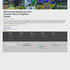 65th Annual Gathering of the Scottish Clans & Highland Games